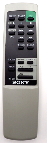 Sony Remote Control - RMSG5