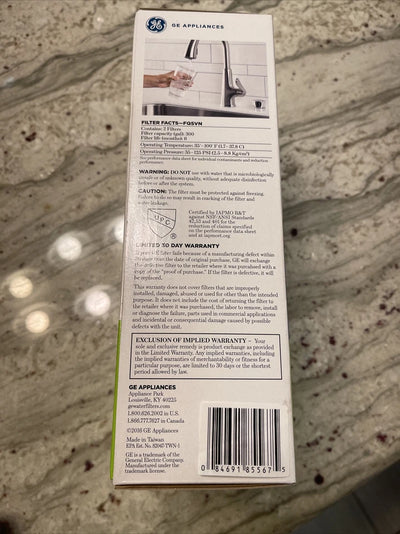 GE Refrigerator Dual Stage Drinking Water Filter – FQSVN