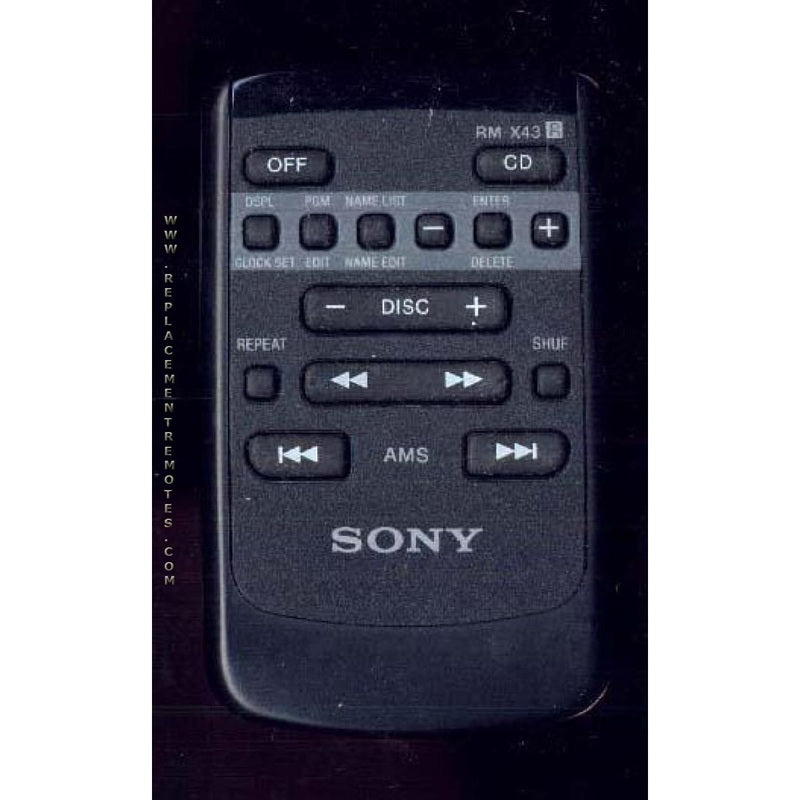 Sony Remote Control - RMX43