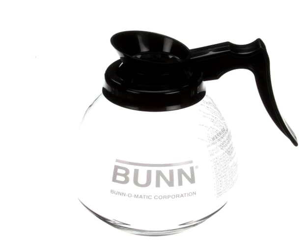 Bunn Decanter,Glass-Blk 12Cup 1Pk - 42400.0101