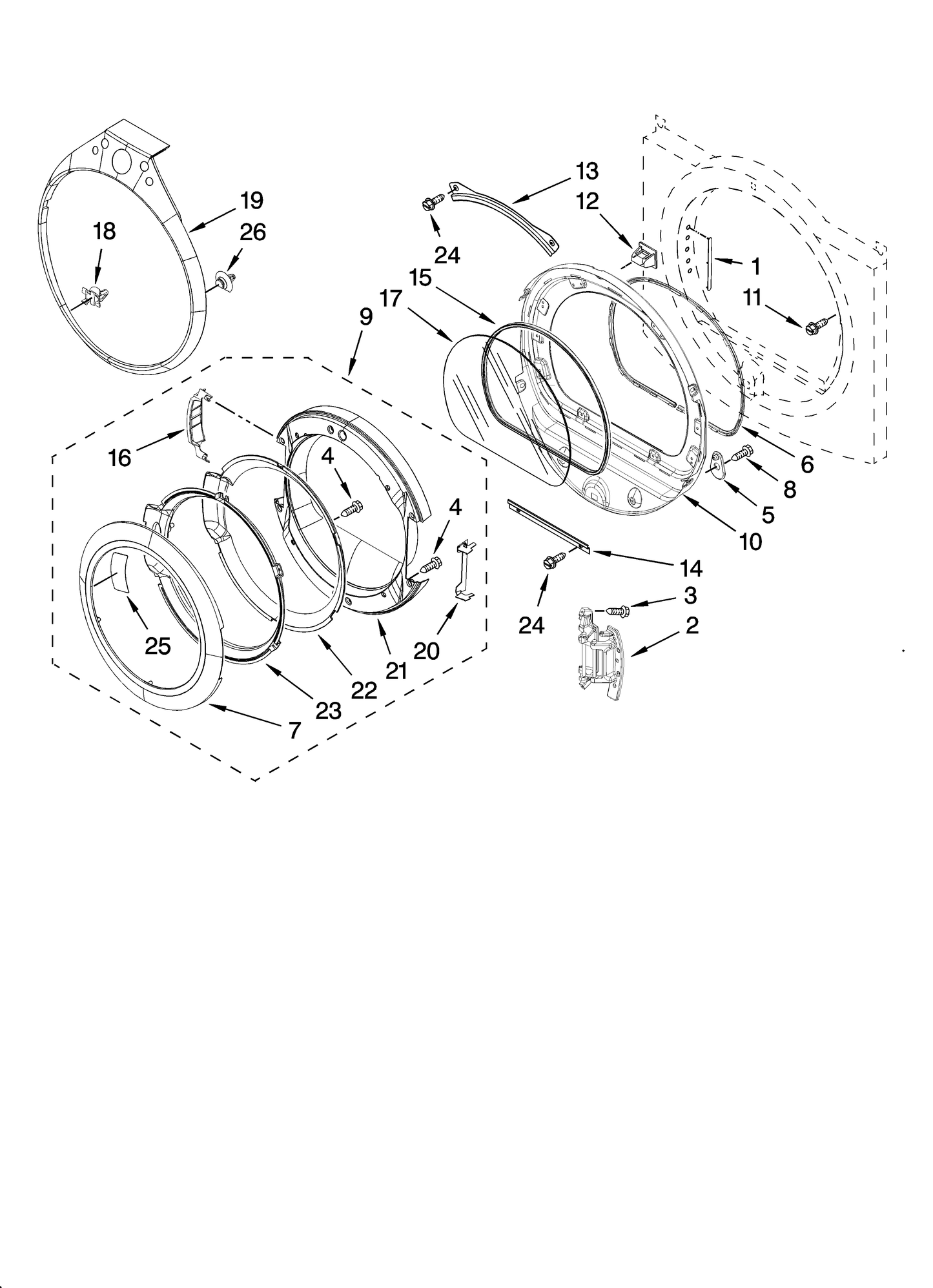 Whirlpool Door Seal WPW10139457