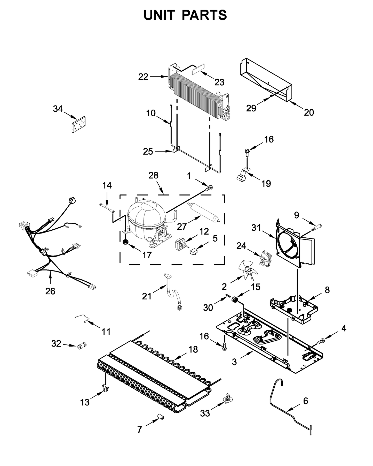 Whirlpool Condensor Fan Blade WP12825803