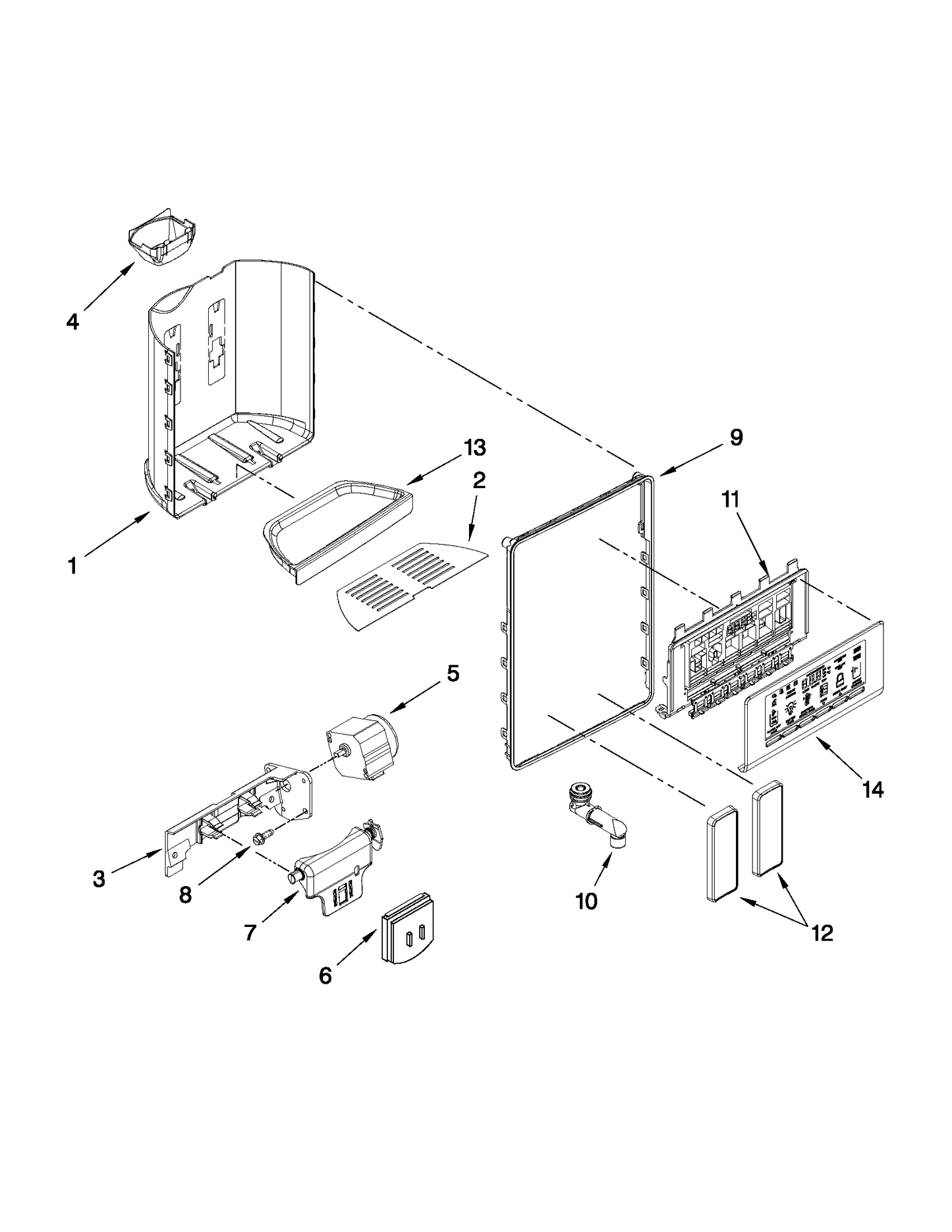 Whirlpool Ice and Water Dispenser Pad WPW10370594