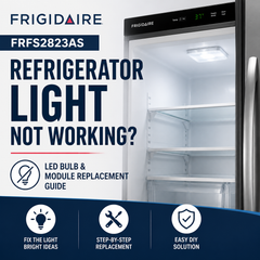 Frigidaire FRFS2823AS Refrigerator Light Not Working: LED Bulb and Module Replacement Guide