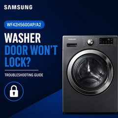 Samsung WF42H5600AP/A2 Washer Door Won't Lock: Door Lock and Control Board Replacement Guide