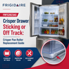 Frigidaire FRFS2823AS Crisper Drawer Sticking or Off Track: Crisper Pan Roller Replacement Guide