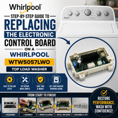 Step-by-Step Guide to Replacing the Electronic Control Board on a Whirlpool WTW5057LW0 Top Load Washer