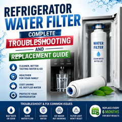 Refrigerator Water Filter Complete Troubleshooting and Replacement Guide