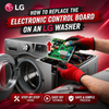 How to Replace the Electronic Control Board on an LG Washer