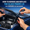 How to Remove and Replace the Glass Frame Lid on a Samsung Top Load Washer