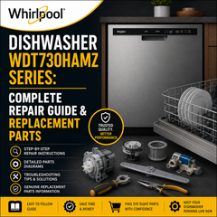 Whirlpool Dishwasher WDT730HAMZ Series: Complete Repair Guide & Replacement Parts