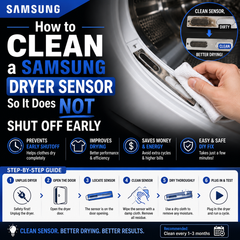 How to Clean a Samsung Dryer Sensor So It Does Not Shut Off Early