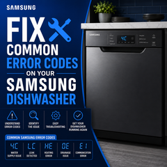 Fix Common Error Codes on Your Samsung Dishwasher