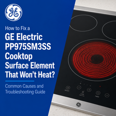 How to Fix a GE Electric PP975SM3SS Cooktop Surface Element That Won't Heat? Common Causes and Troubleshooting Guide