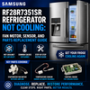 Samsung RF28R7351SR Refrigerator Not Cooling: Fan Motor, Sensor, and Parts Replacement Guide