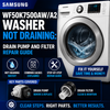 Samsung WF50K7500AW/A2 Washer Not Draining: Drain Pump and Filter Repair Guide