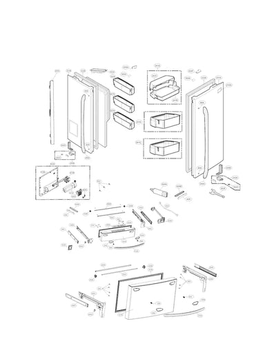 LG Part# MCD63166803 Connector Rail - Genuine OEM