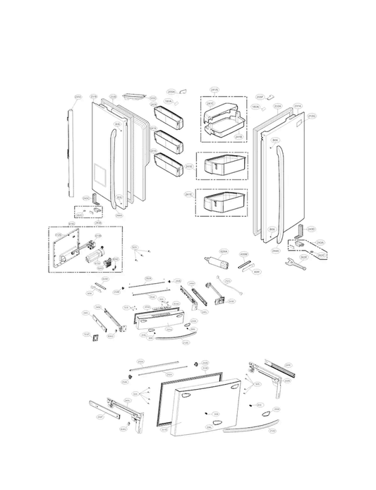 LG Part# MCD63166803 Connector Rail - Genuine OEM
