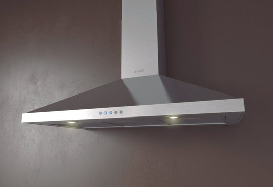 Elica EVL436S2 36 Inch Wall Mount Chimney Hood with 3 Fan Speeds, 400 CFM Internal Blower, Backlit Push Controls