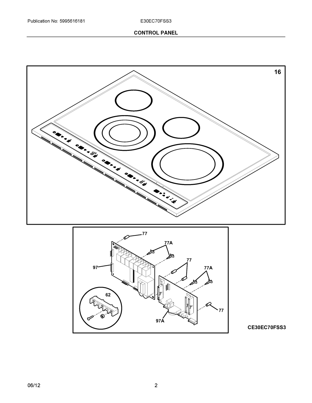 Frigidaire Touch Control 318330854