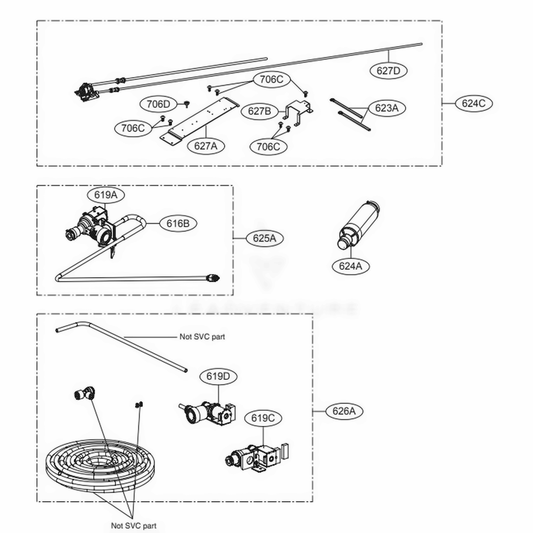 LG Part# ADQ75133303 Water Filter Assembly - Genuine OEM