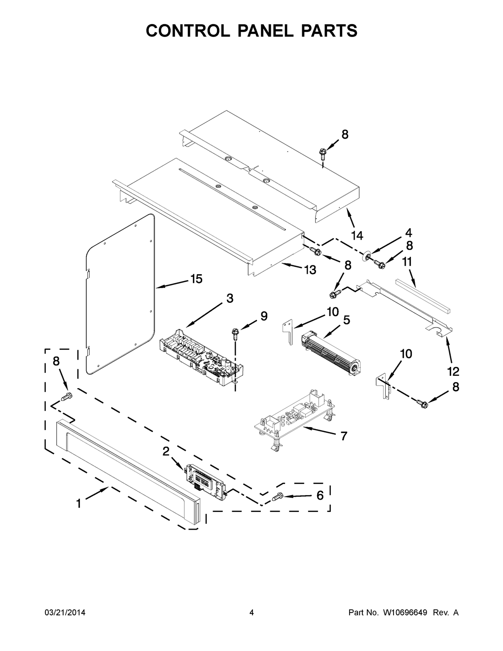 Whirlpool Oven and Cooktop Electronic Control – WPW10632435