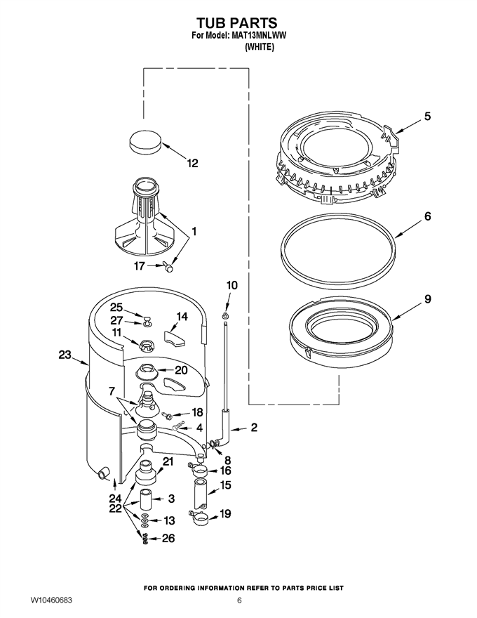 Whirlpool Gasket WP22001007