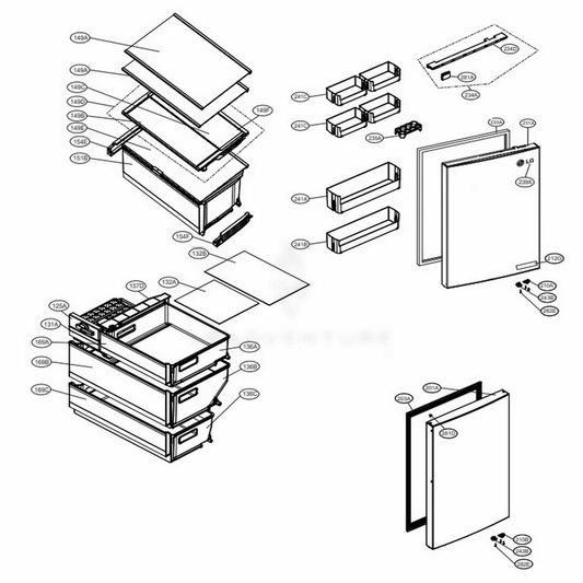 LG Part# MCR65093204 Cover Decor - Genuine OEM