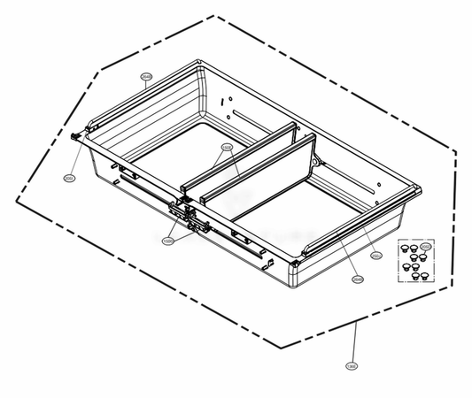 LG Part# AJP74154610 Drawer Tray Assembly - Genuine OEM
