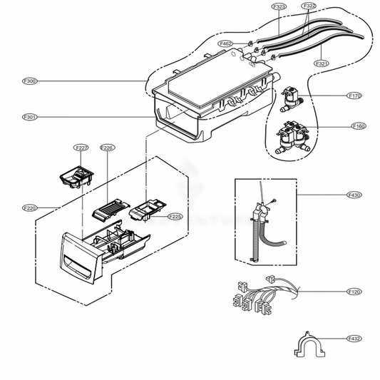 LG Part# MBL67499003 Softener Cap - Genuine OEM
