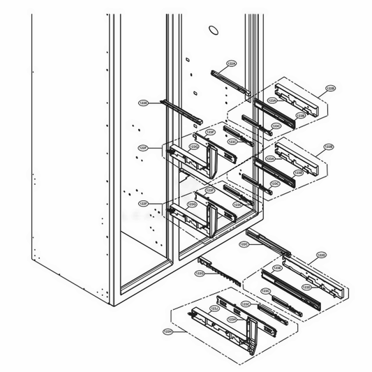 LG Part# MEA62412201 Rail Guide - Genuine OEM