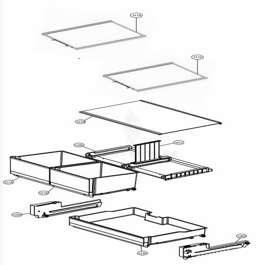 LG Part# AEC74897814 Rail Guide Assembly - Genuine OEM