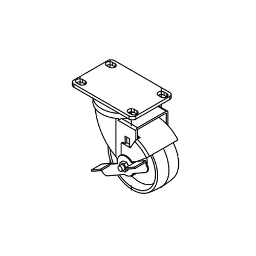 Dacor Caster, Front W/Brak - 101145
