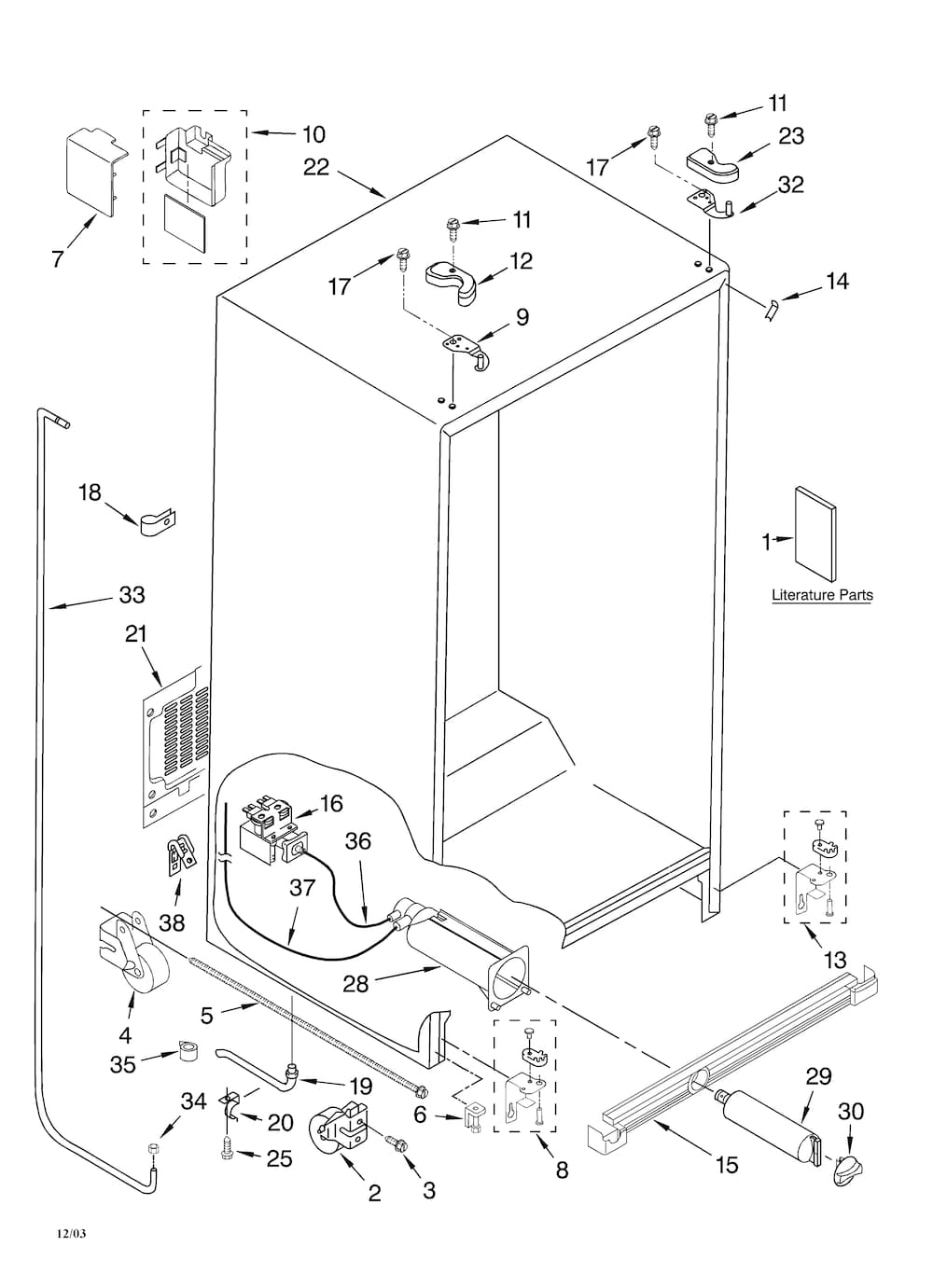 Whirlpool Water Filter Housing WP2199840