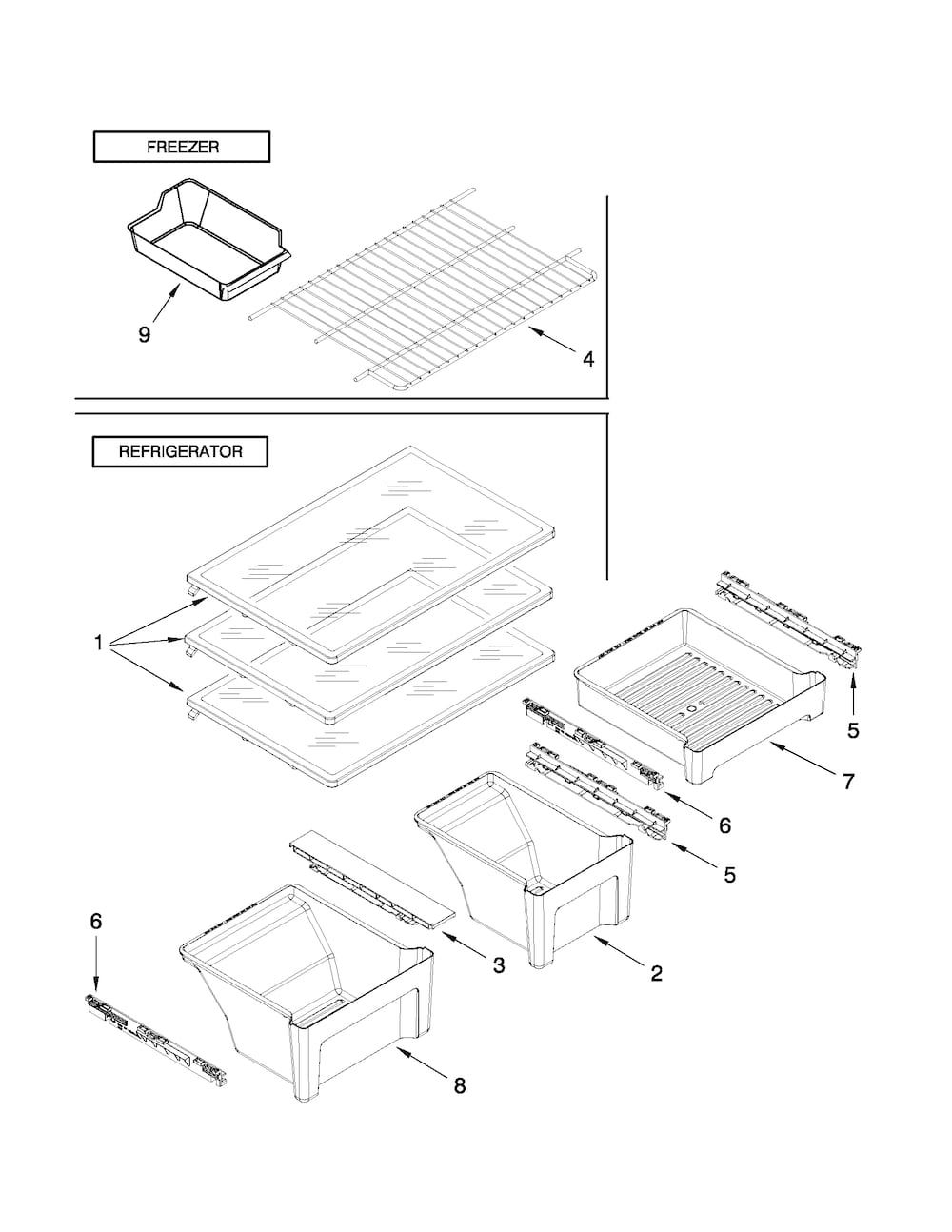 Whirlpool Refrigerator Drawer Track – WPW10468556