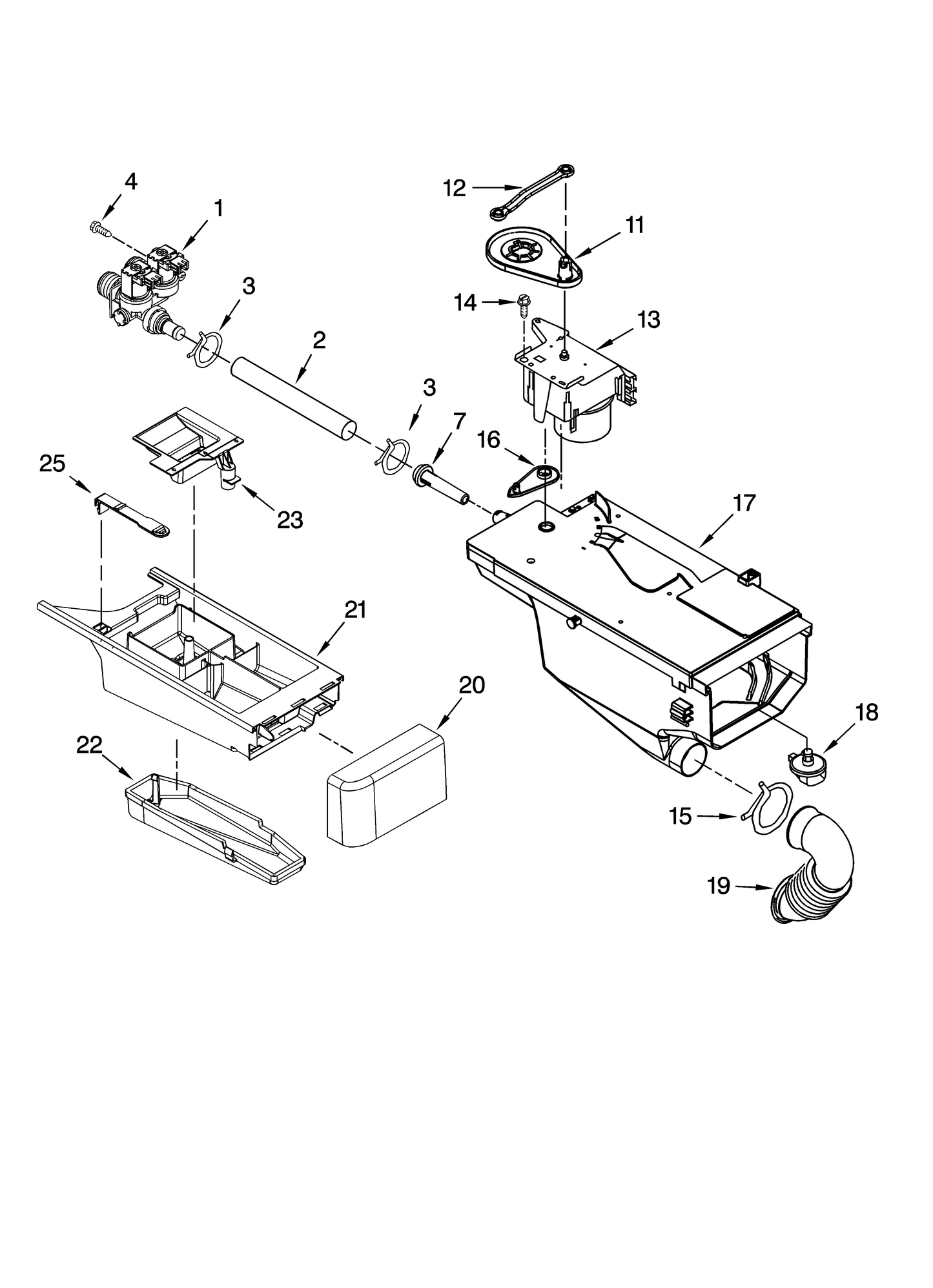 Whirlpool Dispencer Actuator Switch WPW10143586
