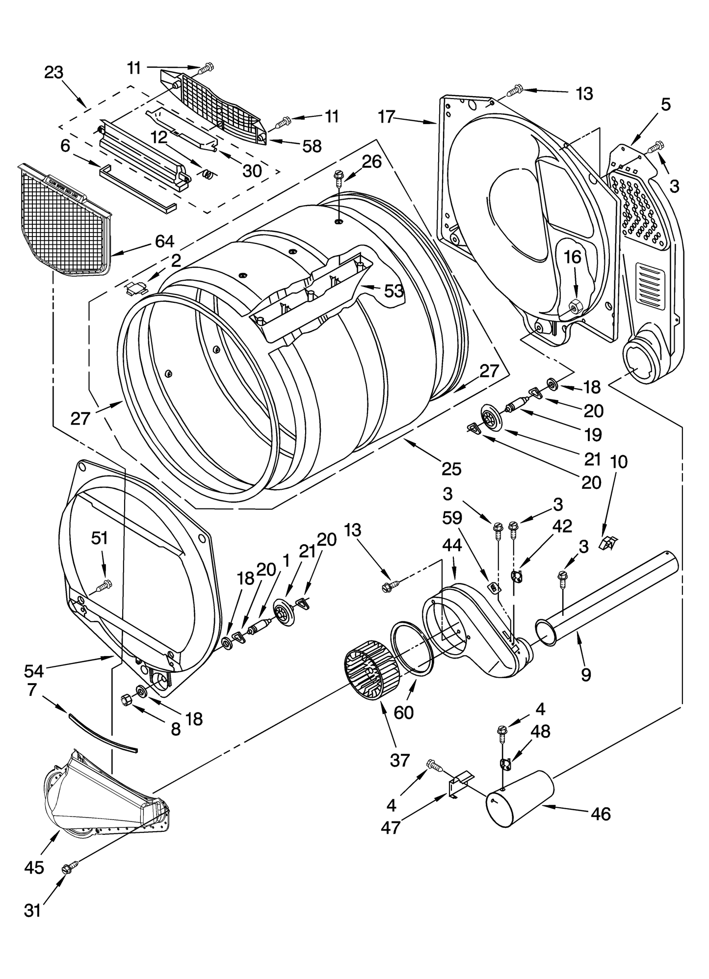 Whirlpool Dryer High-Limit Thermostat WP3391912