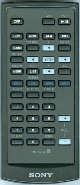 Sony Remote Control Rm-X704 - 1-479-078-31