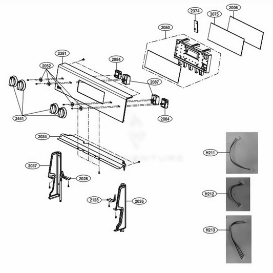 LG Part# AGM30025507 Black Controller - Genuine OEM