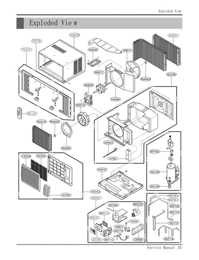 LG Part# ABJ73769415 Cabinet Assembly (Single) - Genuine OEM