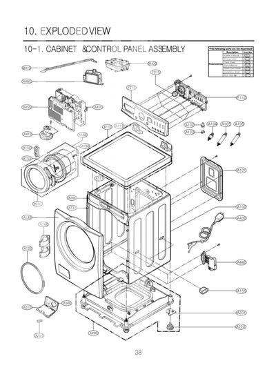 LG Part# 3210ER1318A Body Frame - Genuine OEM