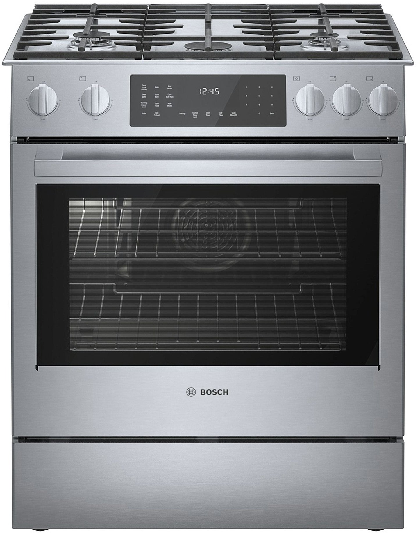 Bosch HDI8056U/06 800 Series Dual Fuel Slide-In Range 30'' Stainless Steel