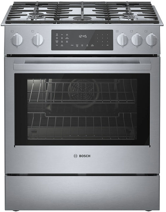 Bosch HDI8056U/06 800 Series Dual Fuel Slide-In Range 30'' Stainless Steel