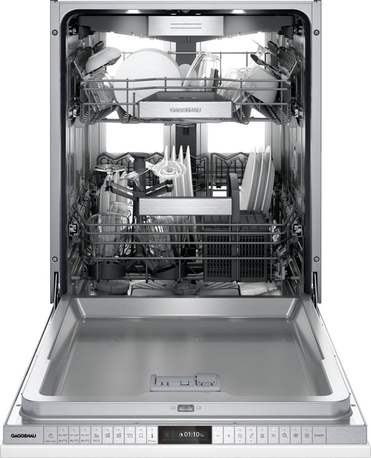 Bosch DF481700F/35 400 Series Push-To-Open Flexible Hinge Dishwasher, Tall Tub