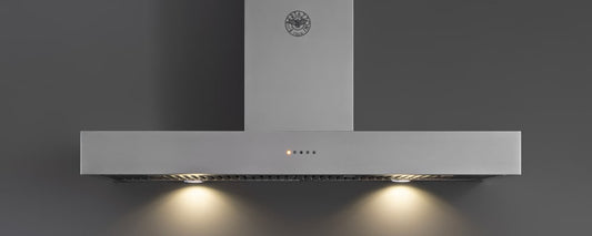 Bertazzoni K48CONX14 Professional Series 48 Inch Wall Mount Chimney Range Hood with 600 CFM Internal Blower