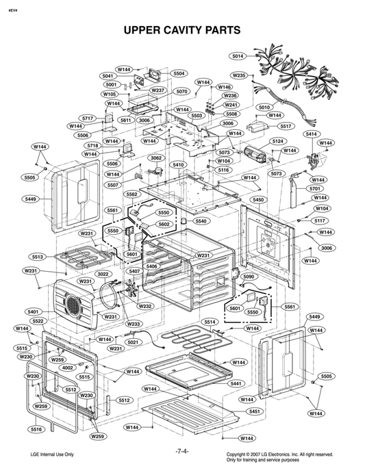 LG Part# MBR40415301 Chamber Assembly - Genuine OEM
