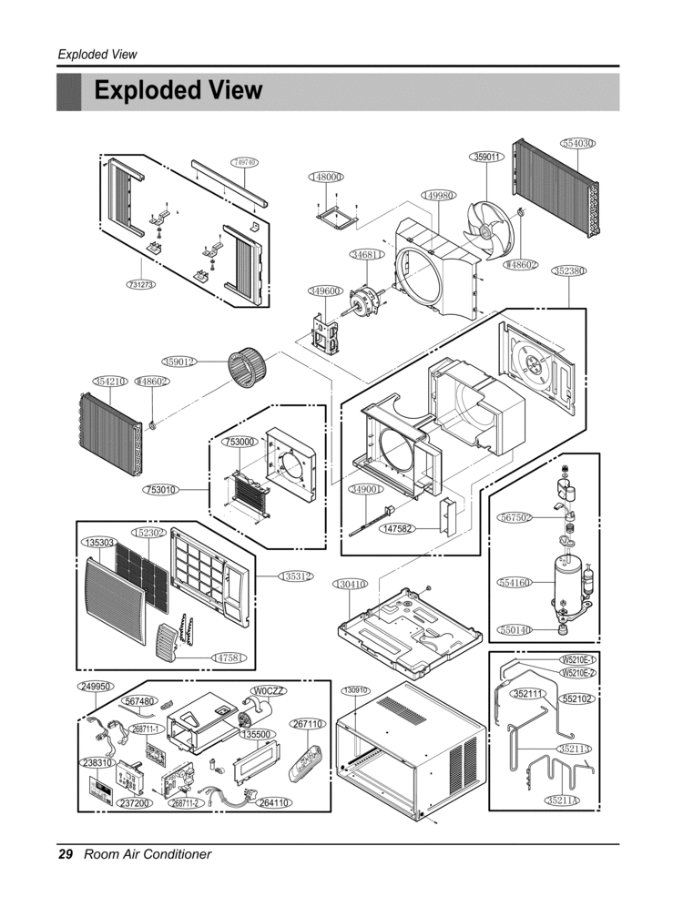 LG Part# 4758AR7308D Vertical Louver - Genuine OEM