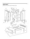 LG Part# ADD73695833 Door Foam Assembly,Refrigerator (OEM)