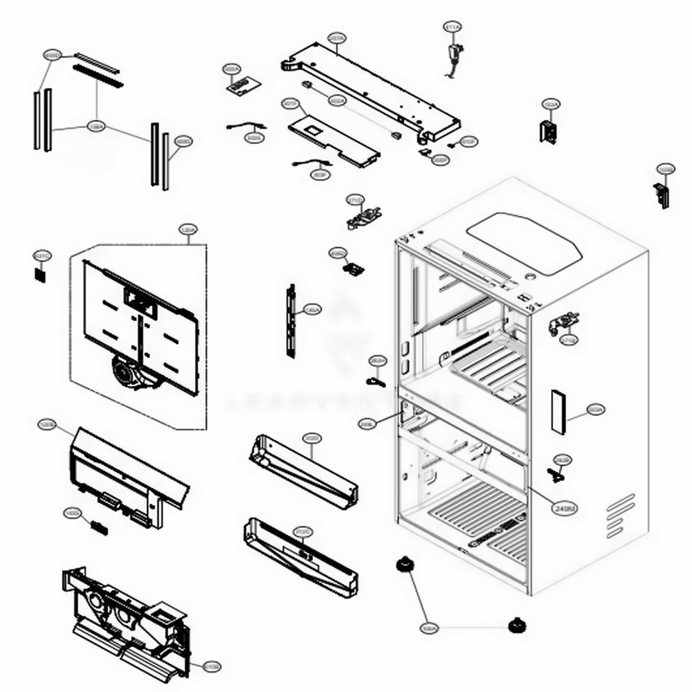 LG Part# AEC73997605 Rail Guide Assembly - Genuine OEM