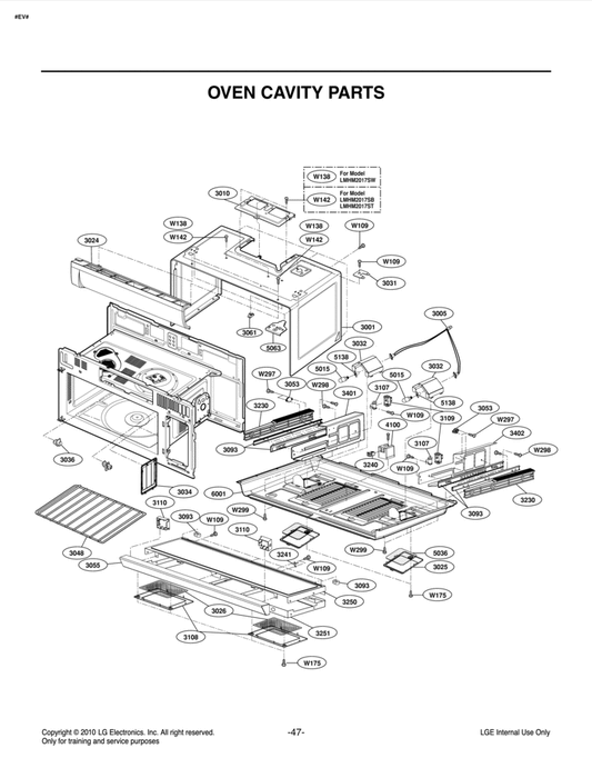 LG Part# MJH61953801 Supporter Assembly - Genuine OEM